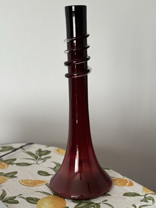 Wazon Tarnowiec Słuczan-Orkusz szklo prl