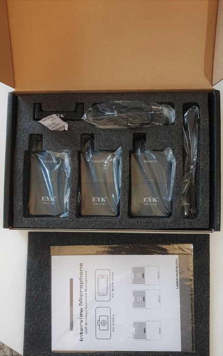Microfones Wireless UHF EYK