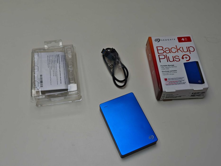 Dysk zewnętrzny SSD Seagate 4TB Backup Plus Pudełko Niebieski Portable