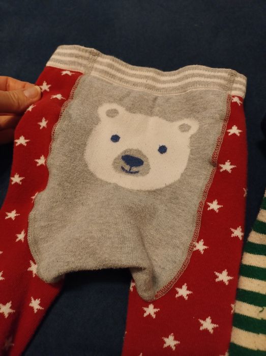 2 pary bardzo wygodnych getrów chłopięcych na 3-6M