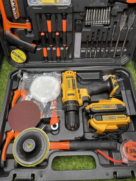 Дрель шуруповерт DeWalt DCB107 24v 4 А/год з набором Девольт акк 2 шт