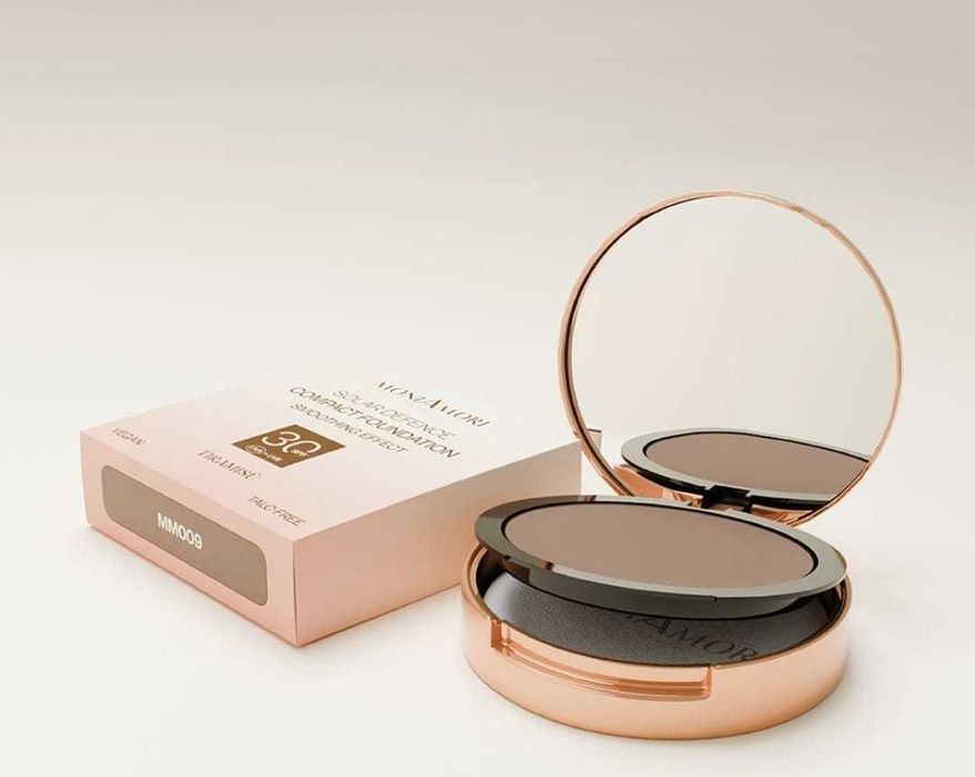 MONIAMORI Solar Defence Compact Foundation - Tiramisù 8 g | Com SPF 30