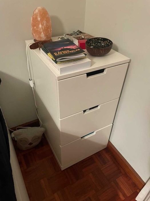 Armário de gavetas para apoio cama/mesa de escritório/WC