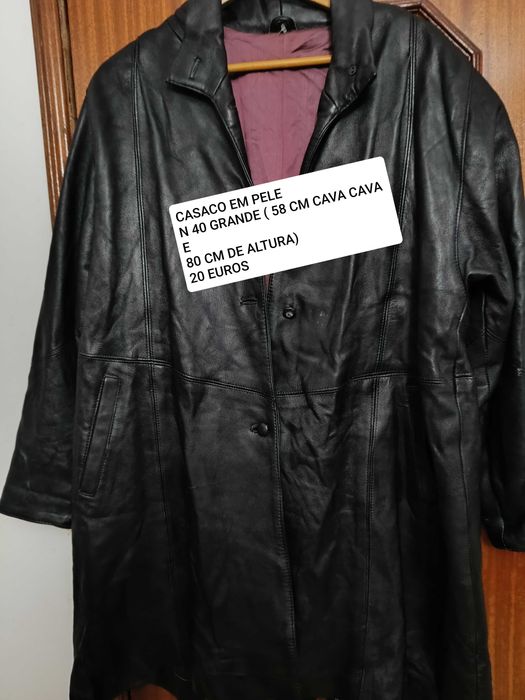 Casaco em pele verdadeira n 40 ( grande