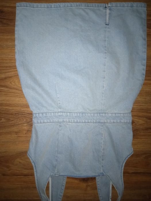 Sukienka jeans ogrodniczka ASOS L/XL 40/42