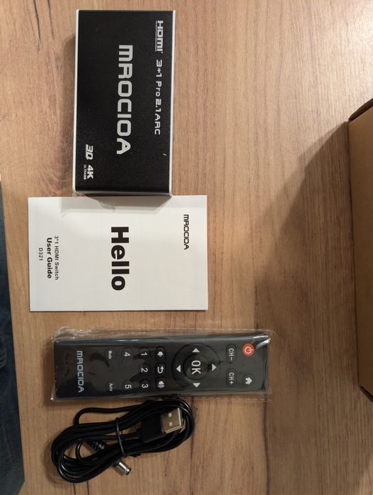 HDMI switch 4K mrocioa 3x1 pro 2.1ARC