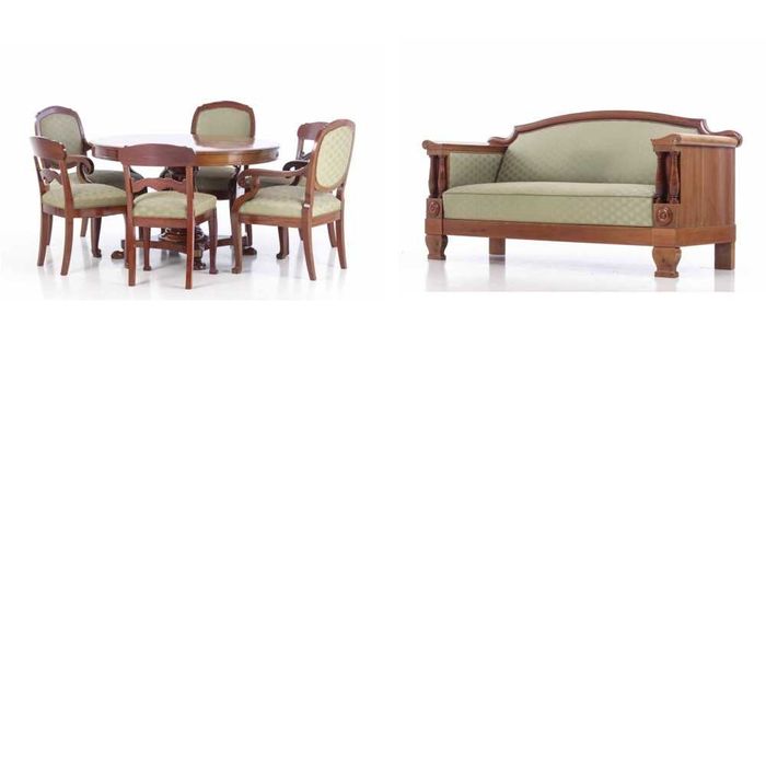 Komplet salonowy senempire Francja XIX w