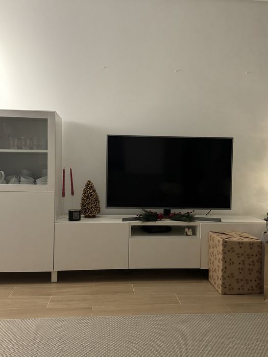 HEMNES Móvel TV, castanho claro, 148x47x57 cm - IKEA