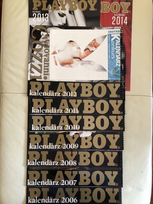 Playboy kalandarze ścienne z lat 2006 -2014