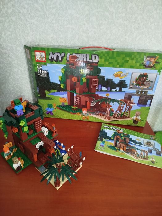 Конструктор Майнкрафт63106.MY World.Будиночок  на дереві Харданса