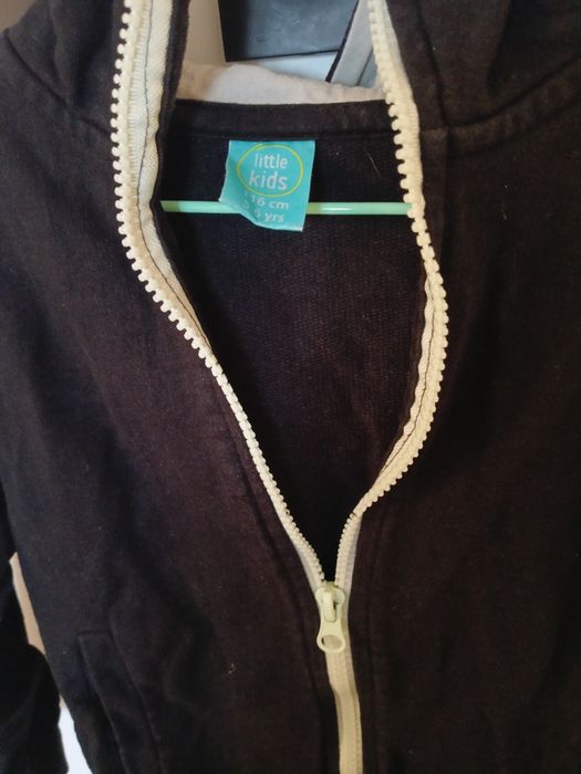 Bluza chłopięca rozsuwana czarna