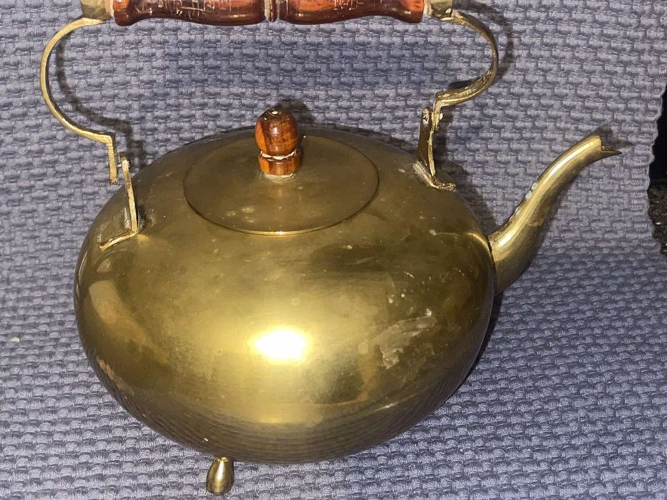 Винтажный латунный чайник .1,5 л