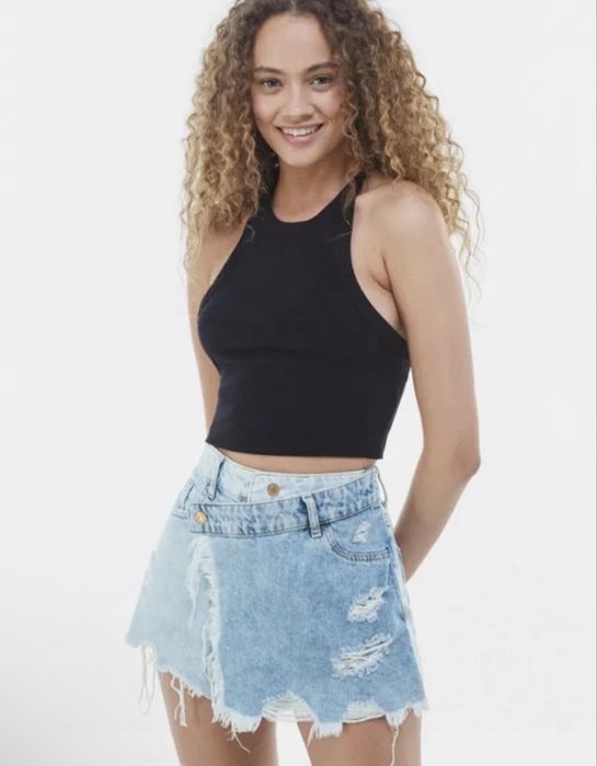 Джинсова спідниці-шорти Bershka 38р (L)