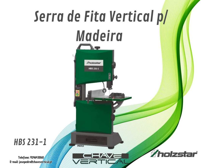 Serra de fita Vertical para madeira HBS 261-2 HOLZSTAR   JR19