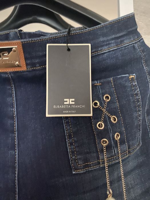elisabetta franchi spodnie jeansy