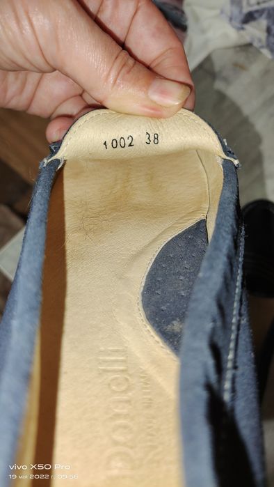 Мокасины кожаные. 38й размер.