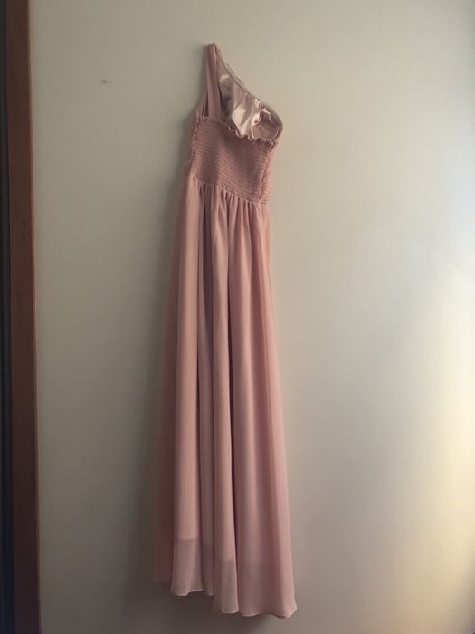 Vestido rosa cerimónia