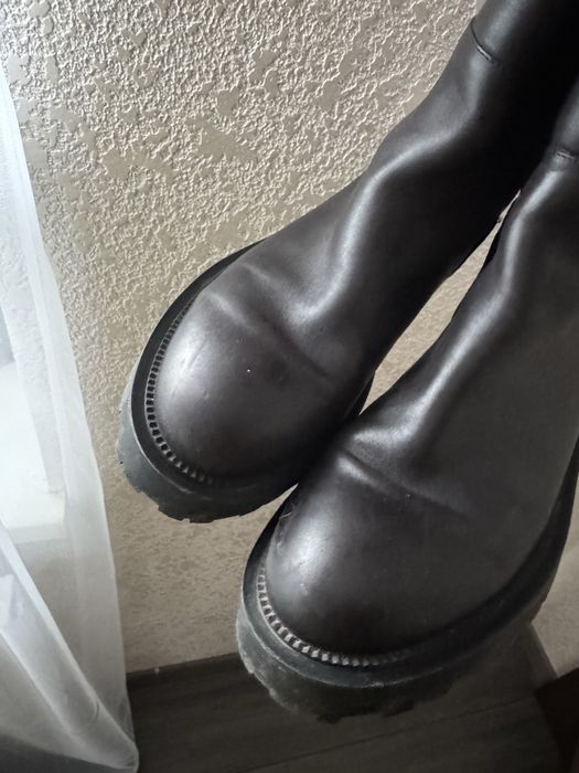 Шкіряні чоботи в жокейському стилі або труби 40 р