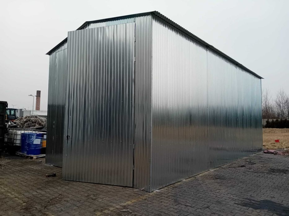 Garaż blaszak 5x6 Garaż blaszany Magazyn Wiata Garaże 5x7 6x8 7x7 8x8 6x9 Garaż blaszany PRODUCENT Garaż blaszak na wymiar zamówienie Garaż blaszak