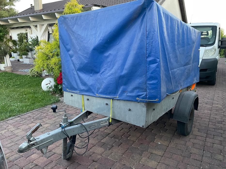 Przyczepa przyczepka lekka STEMA 750 kg z stelaż i plandeka  b6075 2011 rok