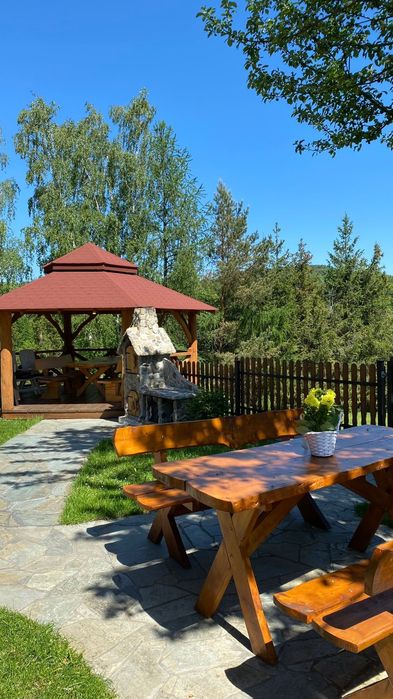 Bieszczady domek z bania, jacuzzi kominek Majówka  w Bieszczadac