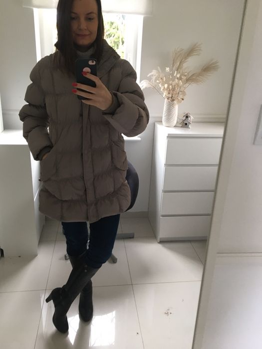 Kurtka puchowa zimowa ciepła damska