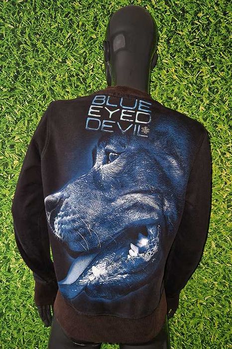PittBull West Coast bluza bawełniana Blue Eyed Devil rozmiar: S-M