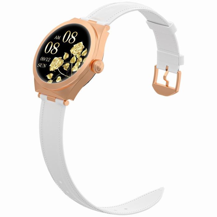 Smartwatch Gravity Różowe Złoto Biały GT25-5 prezent