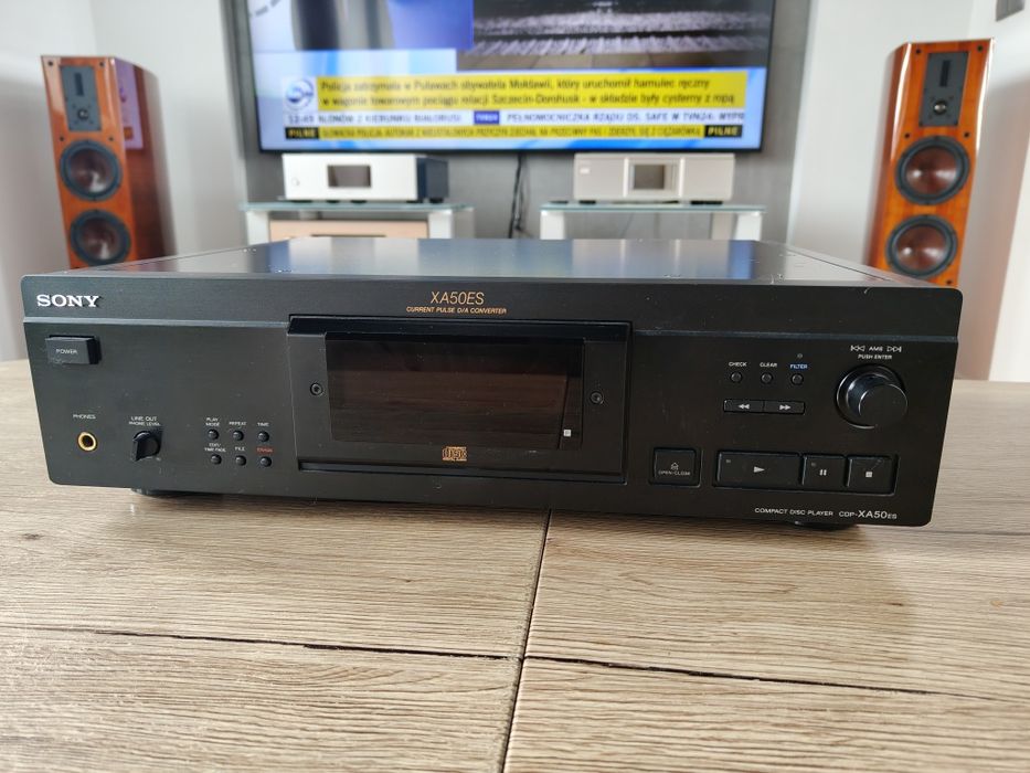 Czarny Odtwarzacz CD Sony CDP-XA50ES najwyższy model