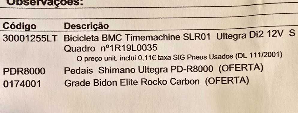 Bicicleta BMC SLR 01