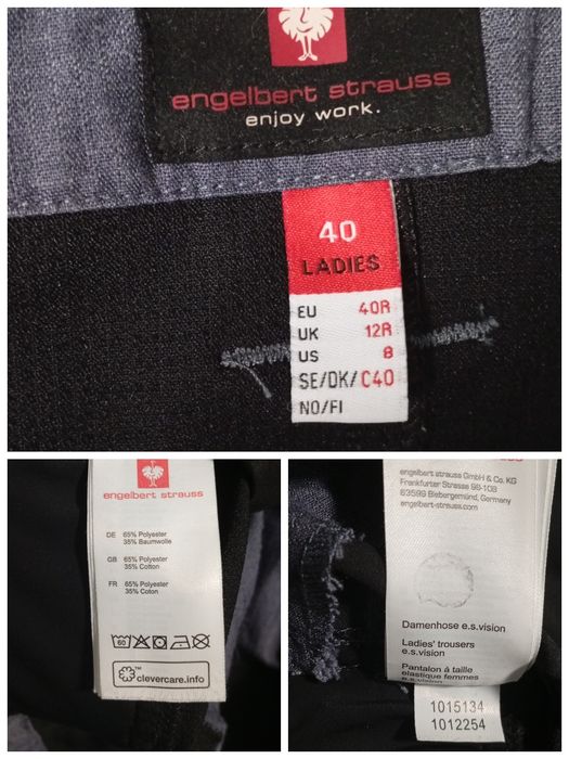 Жіночі робочі штани Engelbert Strauss e.s. vision. Розмір L (40)