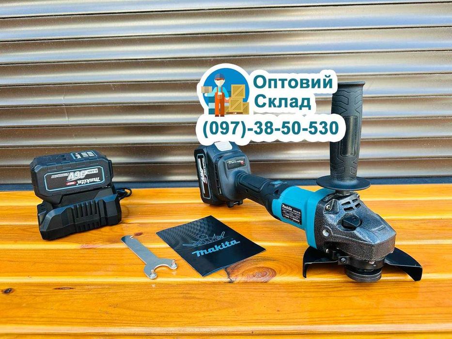 Акумуляторна Безщіткова Болгарка Makita DGA361 BL ( 36V-8A ) 7500об/хв