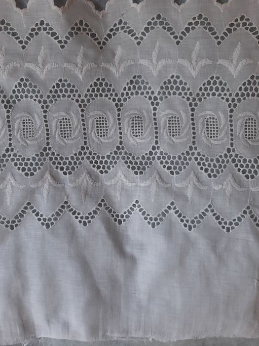 Tkanina haft angielski vintage, lata 50/60-te