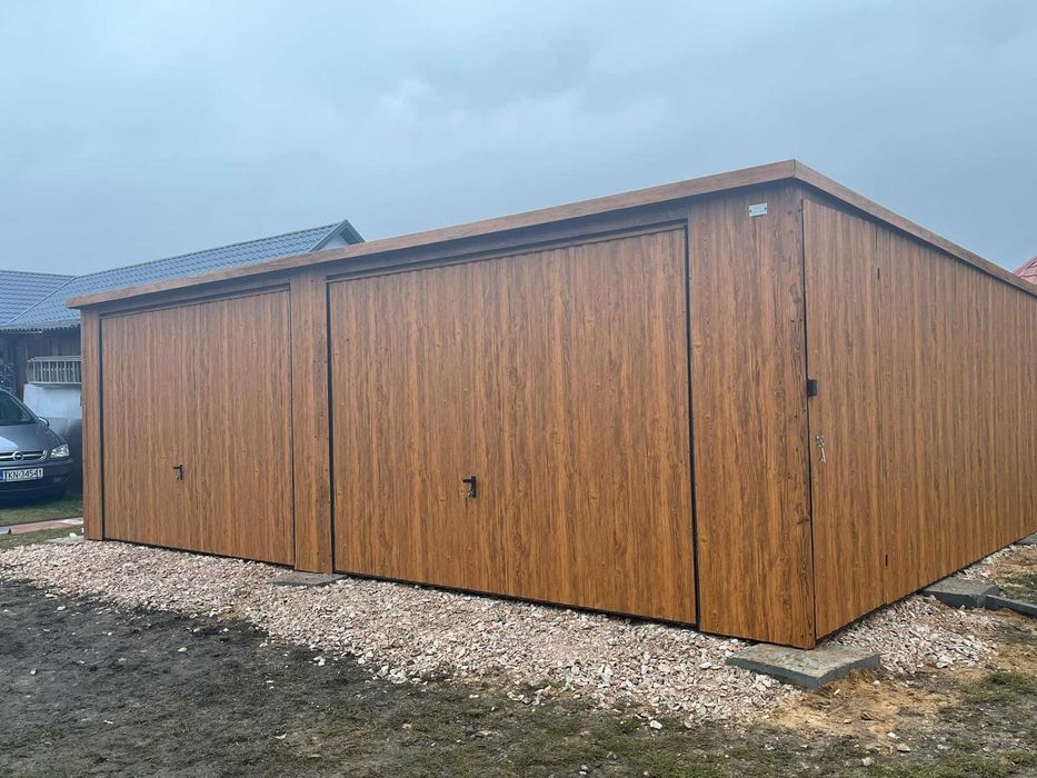 Garaż Blaszany 4x5 Dach dwuspadowy