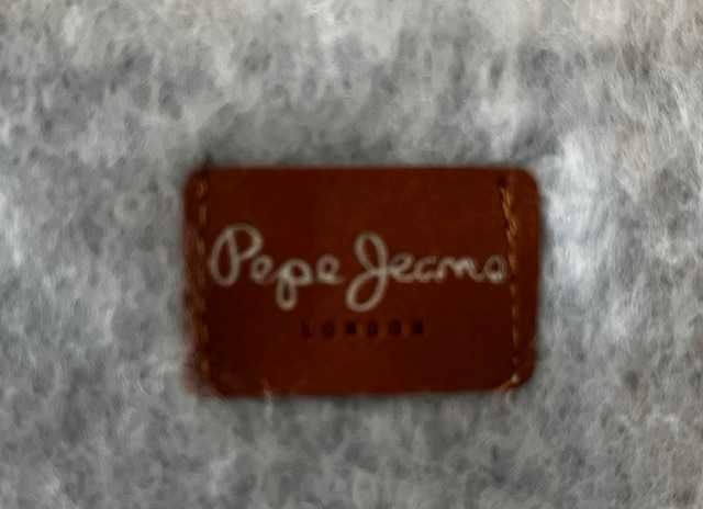 Cachecol fofo em tons de azul com franjas Pepe Jeans