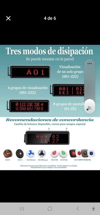 WNKRUN CS-400D Sistema de pager sem fio Sistema de pager remoto para r