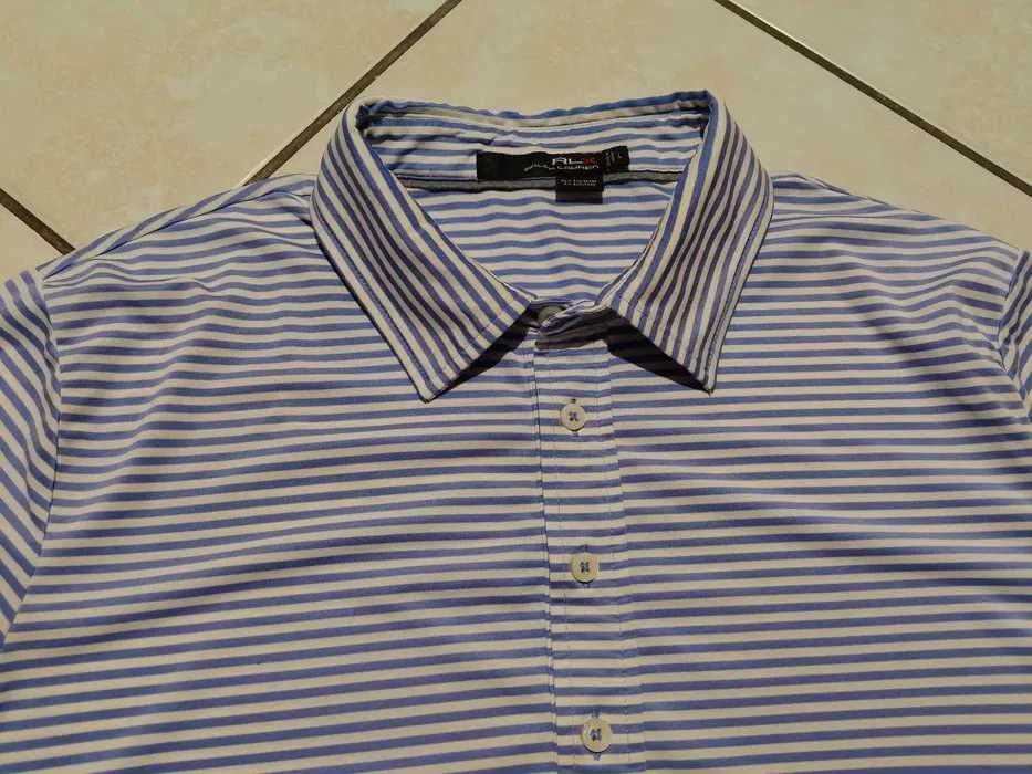 RALPH LAUREN RLX USA - NOWA! z LOGO Koszulka Polo Męska rozmiar XL