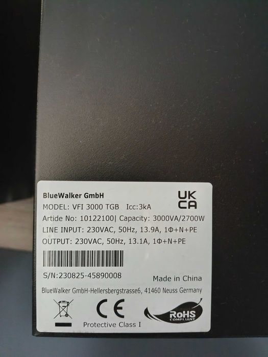ДБЖ PowerWalker VFI 3000 TGB