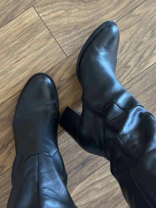 Skórzane kozaki Windrose