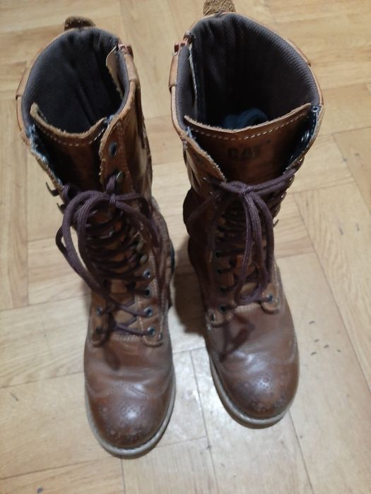 Cap Caterpillar  botki skórzane