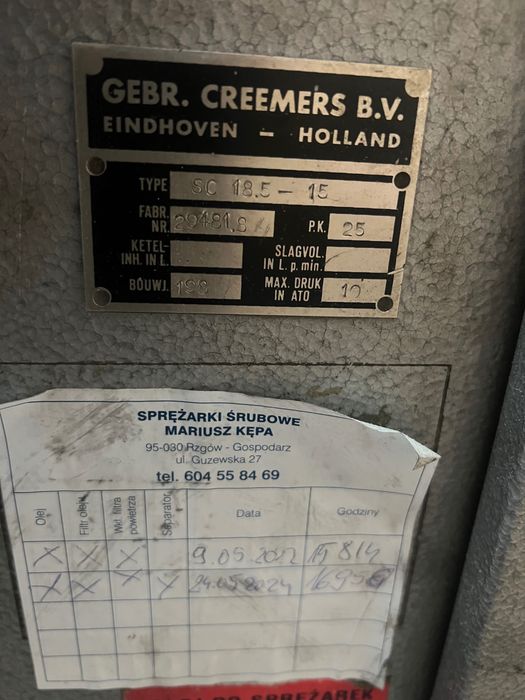 Sprężarka śrubowa CREMERS
