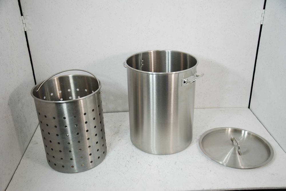 Garnek  ze stali nierdzewnej 34L z koszykiem