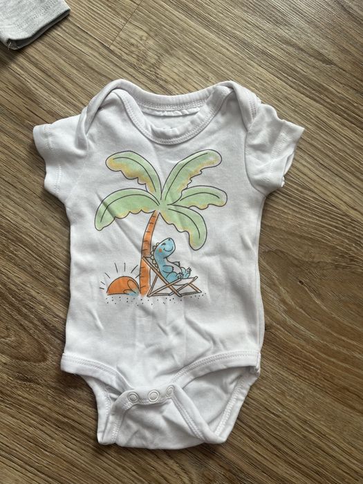 Zestaw body z długim i krótkim rękawem oraz pajacyk