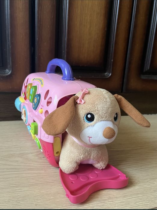 Интерактивная музыкальная игрушка Vtech собака в переноске, как новая