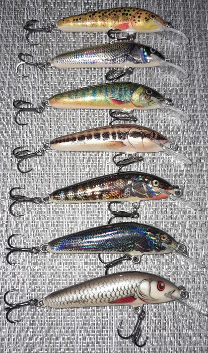 Woblery salmo minnow 5cm tonące 7szt