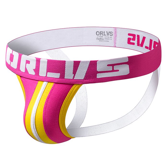 Męskie bawełniane otwarte slipy, sportowe jockstrapy jockstrap - XL