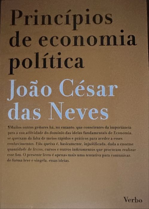 Princípios de Economia Política — João César das Neves