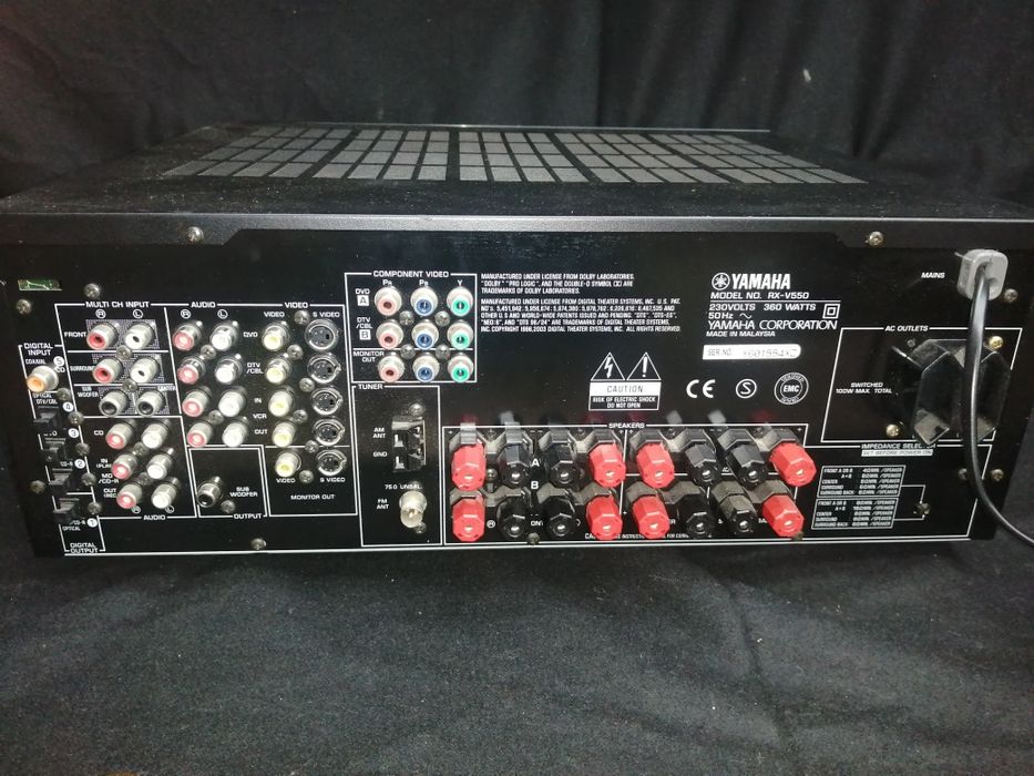 Sistema de som Yamaha Rx V 550