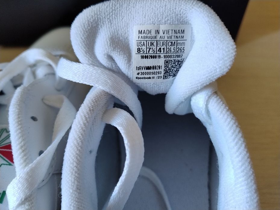 Новые мужские кеды кожаные Reebok 41 размер