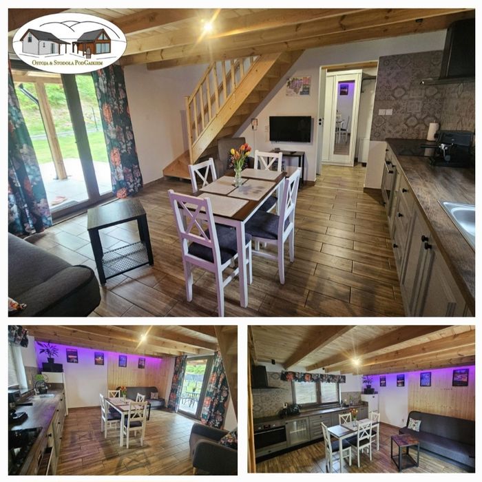 Domek w górach ( Karkonosze ) ogrodzony z balią